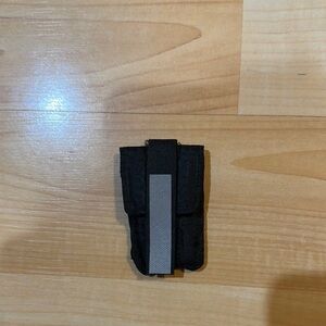 Black Key Holster with Velcro and Silver reflective stripe